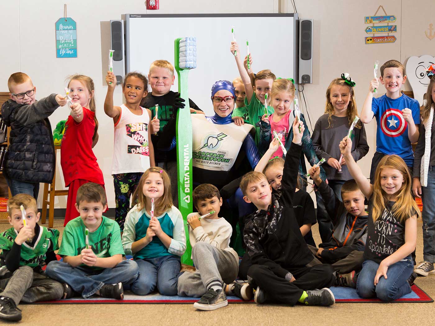 Mobile Smiles RV driving down the road